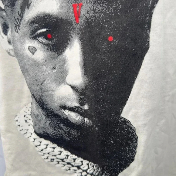 NWOT YoungBoy NBA x Vlone Reapers Child Tee Crew Neck Short Sleeve White Mens XL - Picture 3 of 7